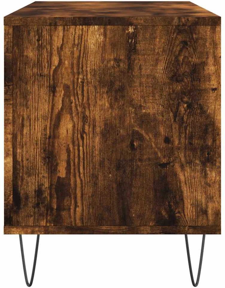 Vinilinių plokštelių spintelė, dūminė, 100x38x48cm, mediena