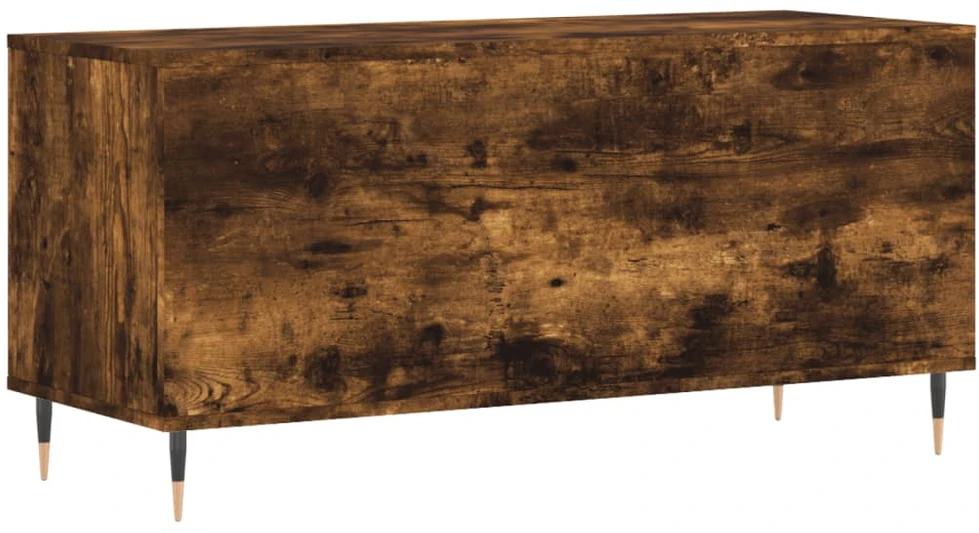 Vinilinių plokštelių spintelė, dūminė, 100x38x48cm, mediena