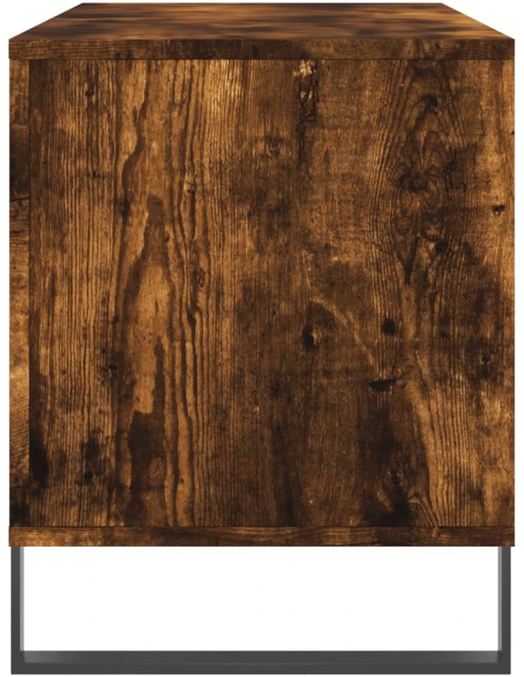 Vinilinių plokštelių spintelė, dūminė, 100x38x48cm, mediena