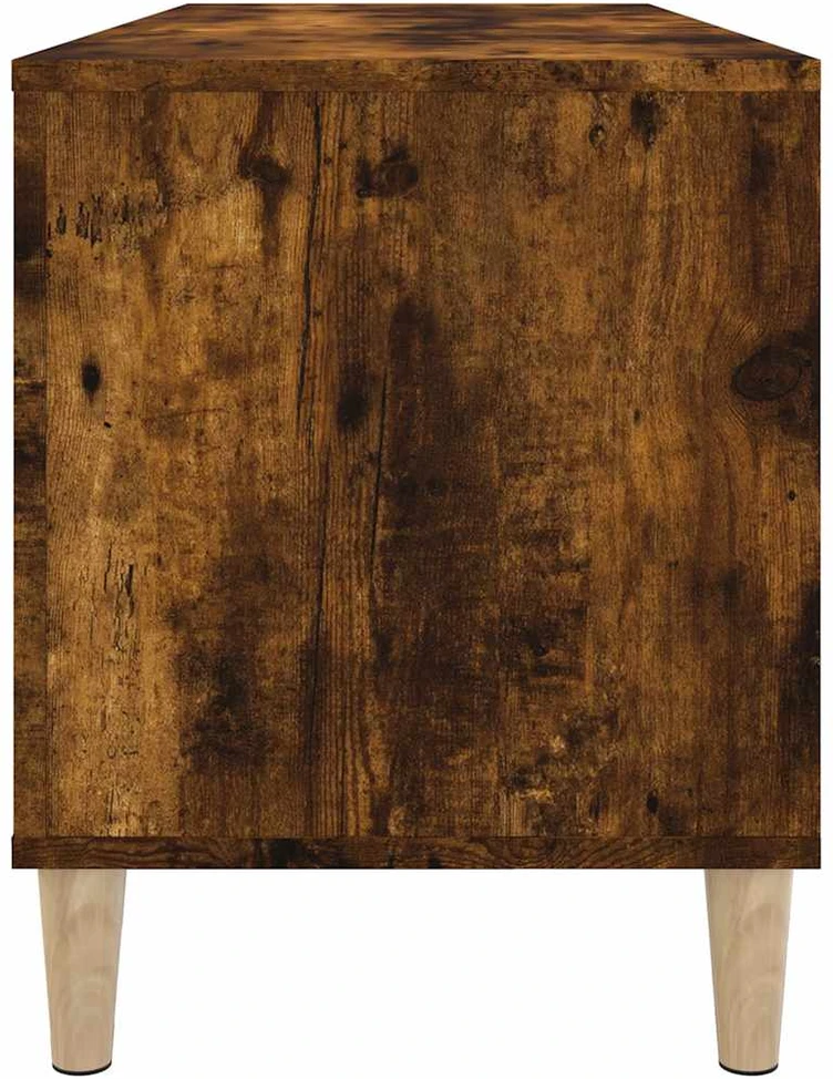 Vinilinių plokštelių spintelė, dūminė, 100x38x48cm, mediena