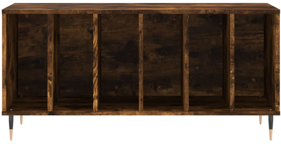 Vinilinių plokštelių spintelė, dūminė, 100x38x48cm, mediena