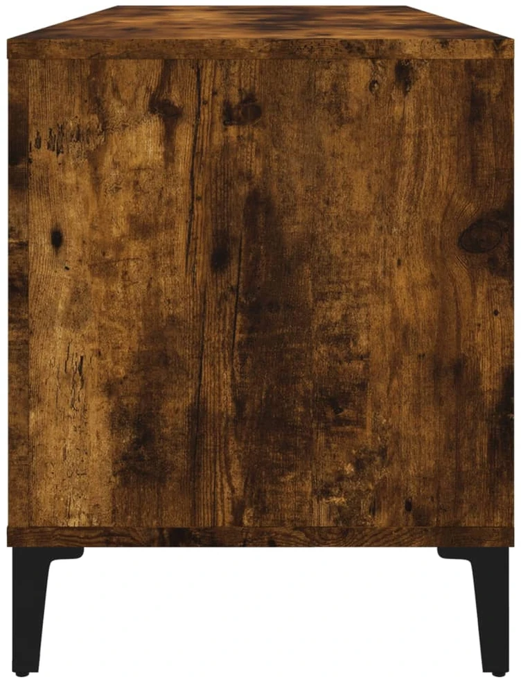 Vinilinių plokštelių spintelė, dūminė, 100x38x48cm, mediena