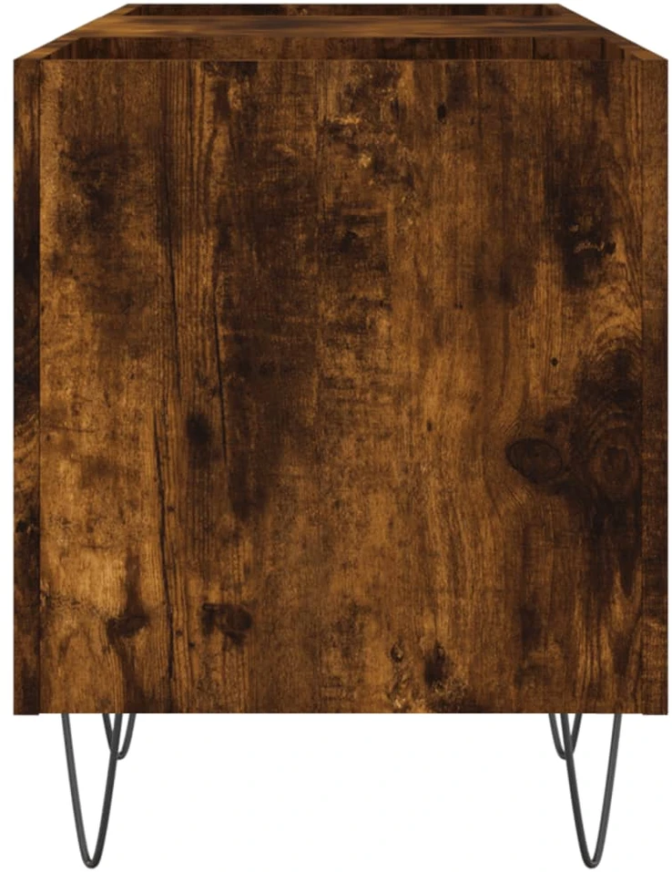 Vinilinių plokštelių spintelė, dūminė, 121x38x48cm, mediena