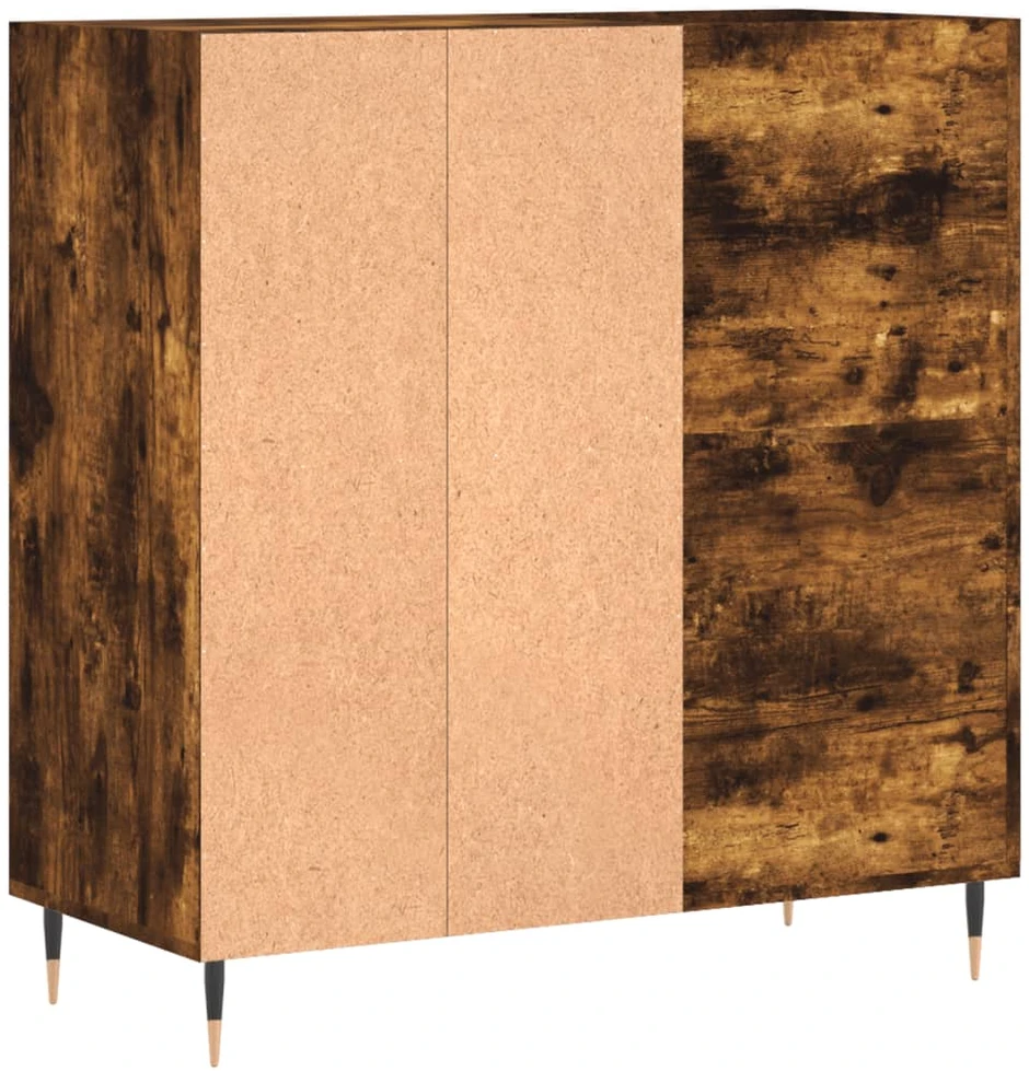 Vinilinių plokštelių spintelė, dūminė, 84,5x38x89cm, mediena