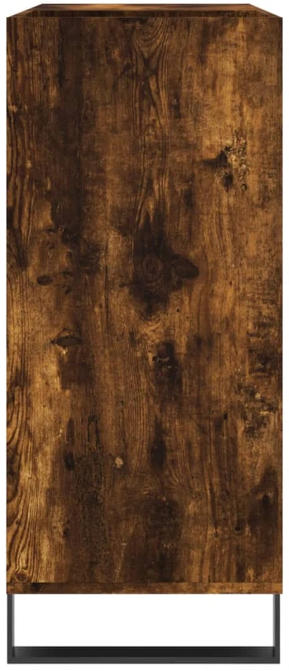 Vinilinių plokštelių spintelė, dūminė, 84,5x38x89cm, mediena