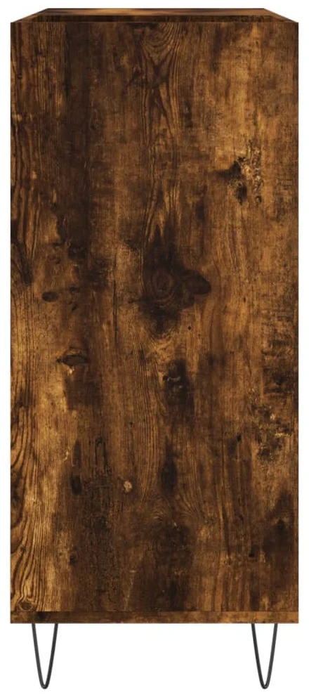 Vinilinių plokštelių spintelė, dūminė, 84,5x38x89cm, mediena
