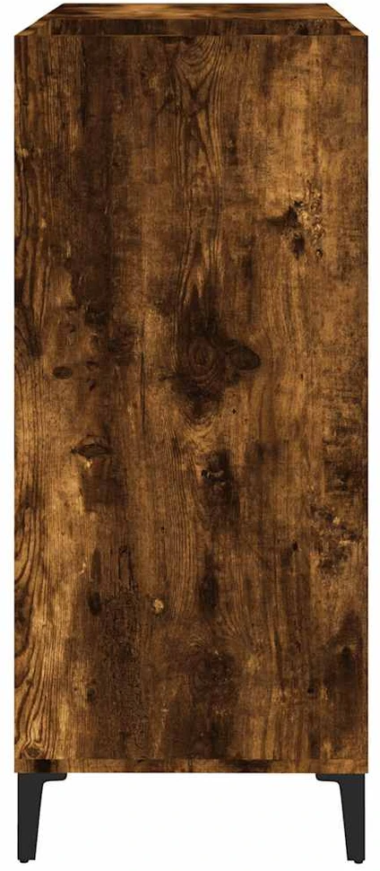 Vinilinių plokštelių spintelė, dūminė, 84,5x38x89cm, mediena
