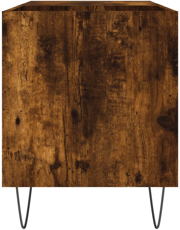 Vinilinių plokštelių spintelė, dūminė, 85x38x48cm, mediena