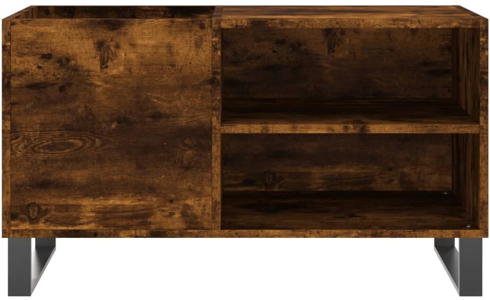 Vinilinių plokštelių spintelė, dūminė, 85x38x48cm, mediena