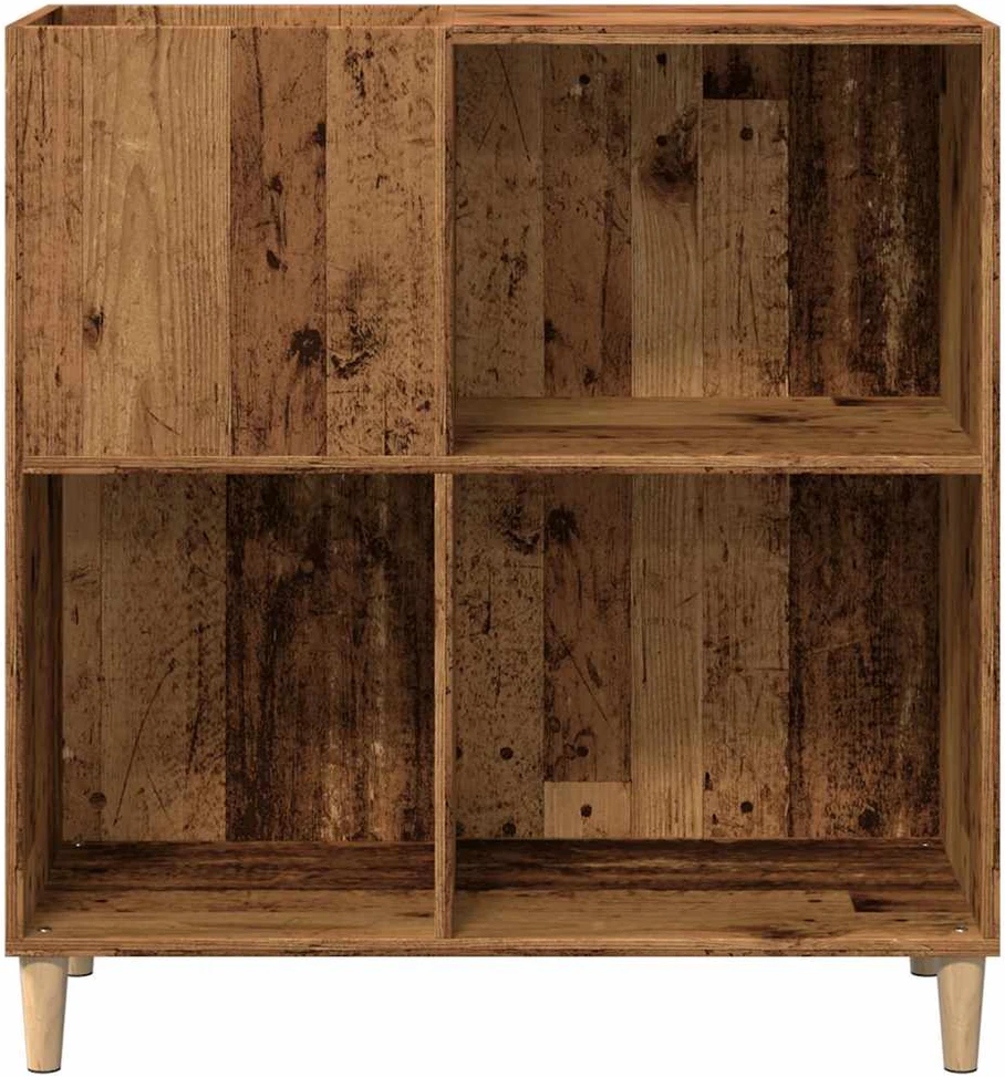 Vinilinių plokštelių spintelė, medienos, 84,5x38x89cm, mediena