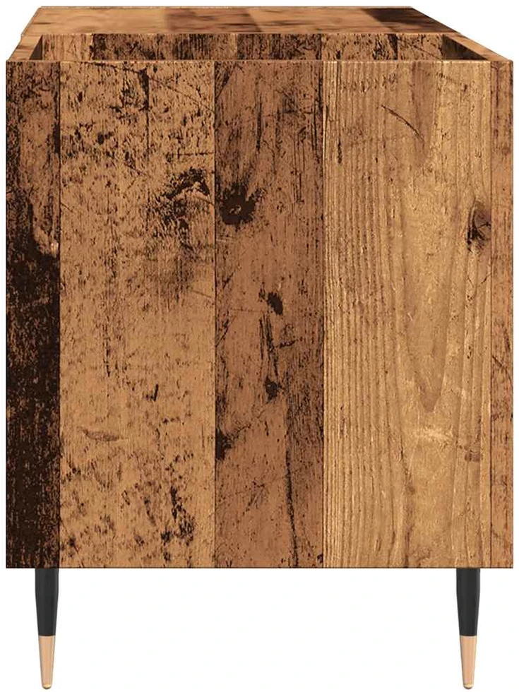 Vinilinių plokštelių spintelė, medienos, 84,5x38x48cm, mediena