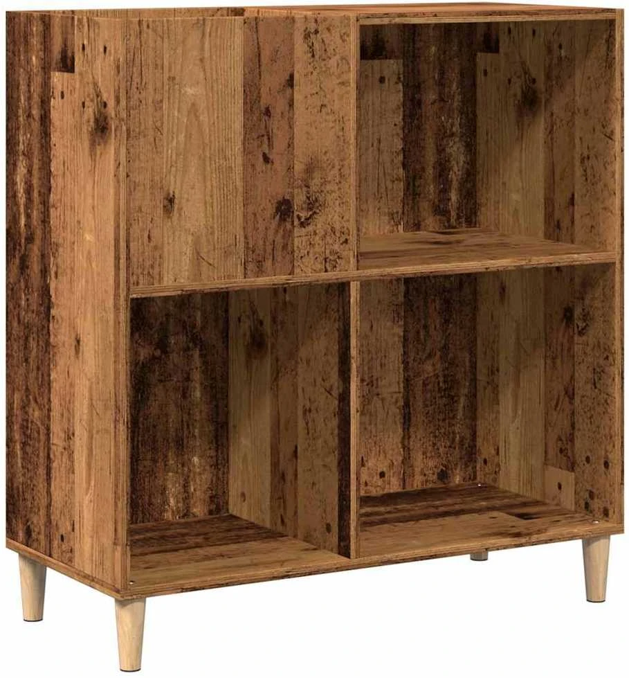 Vinilinių plokštelių spintelė, medienos, 84,5x38x89cm, mediena