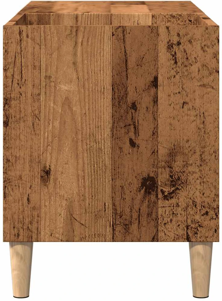 Vinilinių plokštelių spintelė, medienos, 84,5x38x48cm, mediena