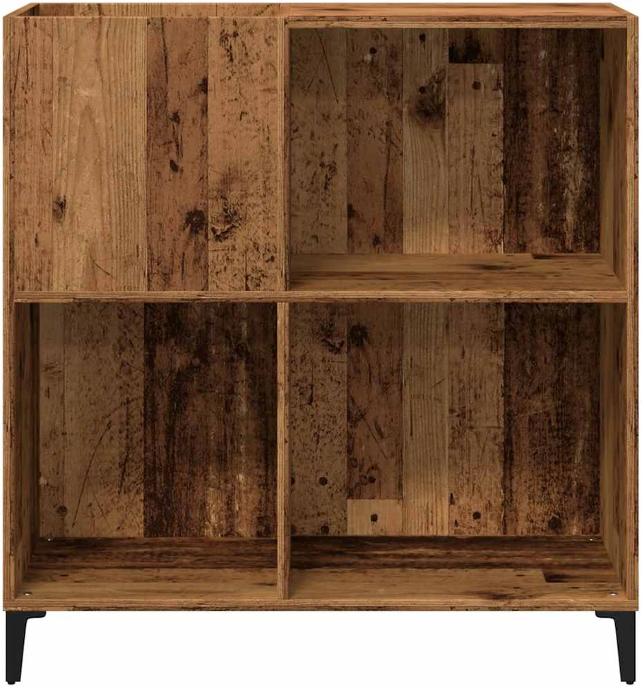 Vinilinių plokštelių spintelė, medienos, 84,5x38x89cm, mediena