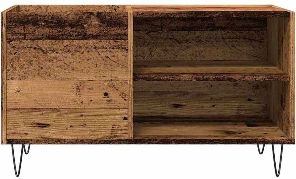 Vinilinių plokštelių spintelė, medienos, 84,5x38x48cm, mediena