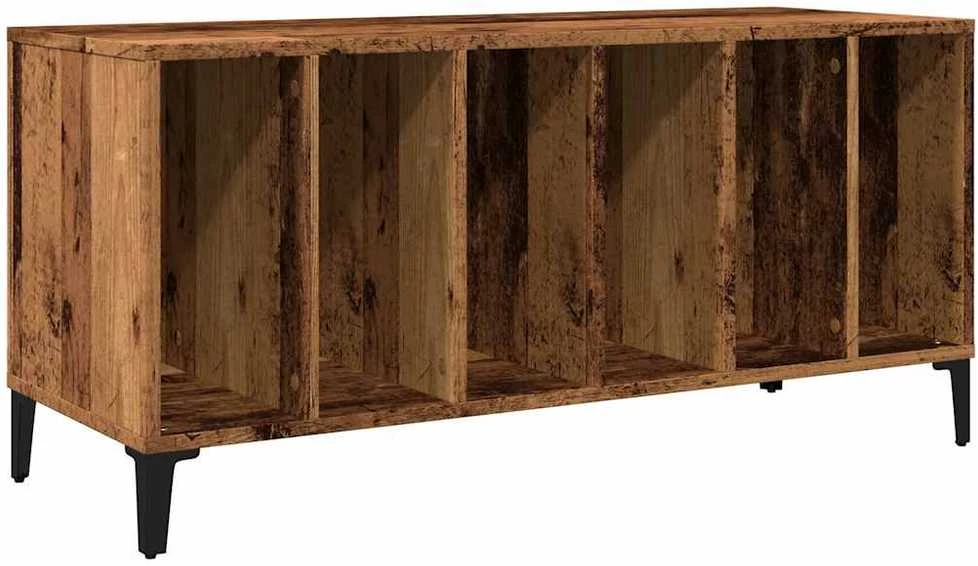 Vinilinių plokštelių spintelė, medienos, 100x38x48cm, mediena