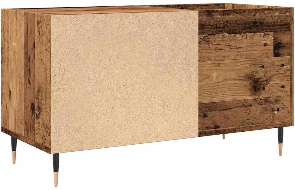 Vinilinių plokštelių spintelė, medienos, 84,5x38x48cm, mediena