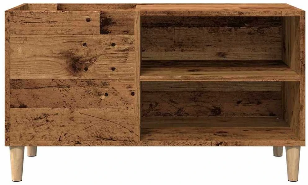 Vinilinių plokštelių spintelė, medienos, 84,5x38x48cm, mediena