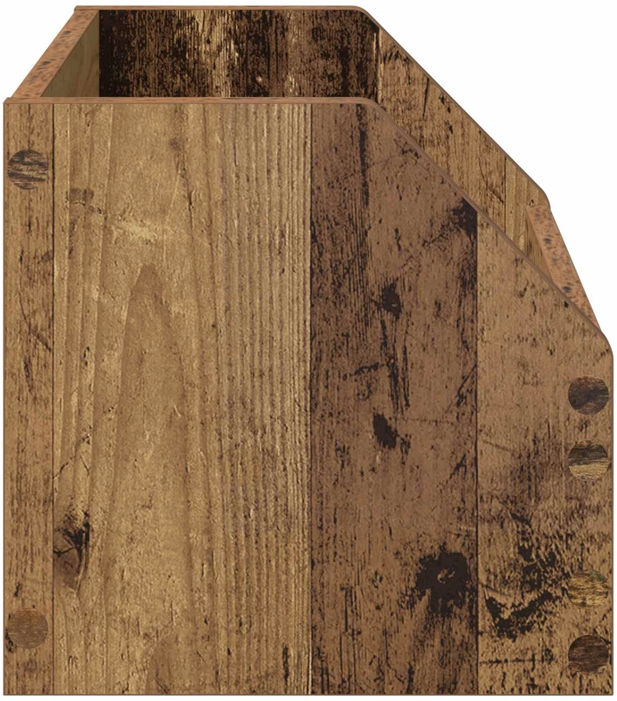 Vinilo albumų dėžė 2 vnt. Ąžuolo mediena 38 x 30 x 29 cm