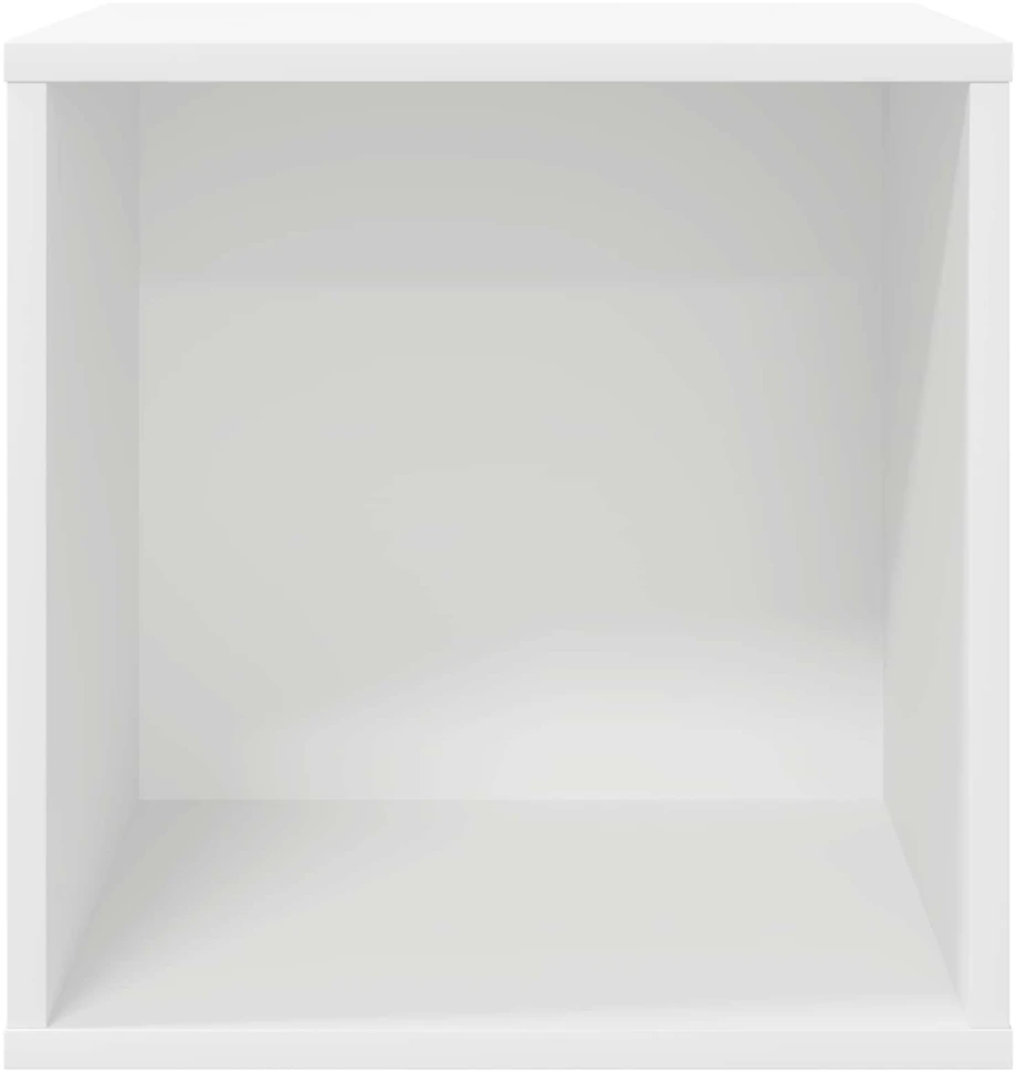 Vinilo albumų dėžė 2 vnt. Balta 37 x 36,5 x 38 cm