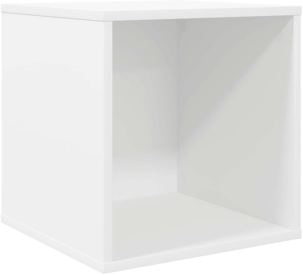 Vinilo albumų dėžė 2 vnt. Balta 37 x 36,5 x 38 cm