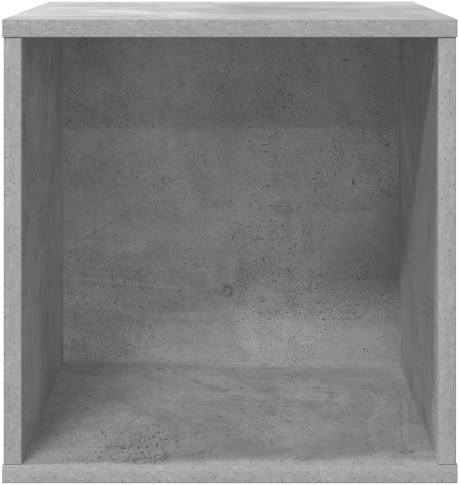Vinilo albumų dėžė 2 vnt. Betono pilka 37 x 36,5 x 38 cm