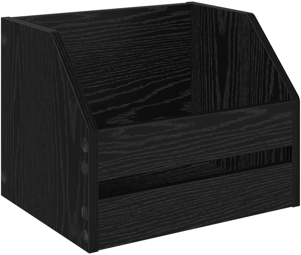 Vinilo albumų dėžė 2 vnt. Juodojo ąžuolo 38 x 30 x 29 cm