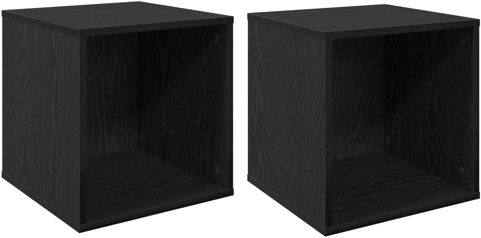 Vinilo albumų dėžė 2 vnt. Juodojo ąžuolo 37 x 36,5 x 38 cm