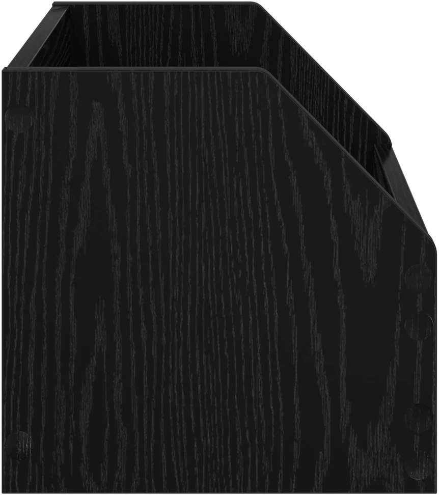 Vinilo albumų dėžė 2 vnt. Juodojo ąžuolo 38 x 30 x 29 cm