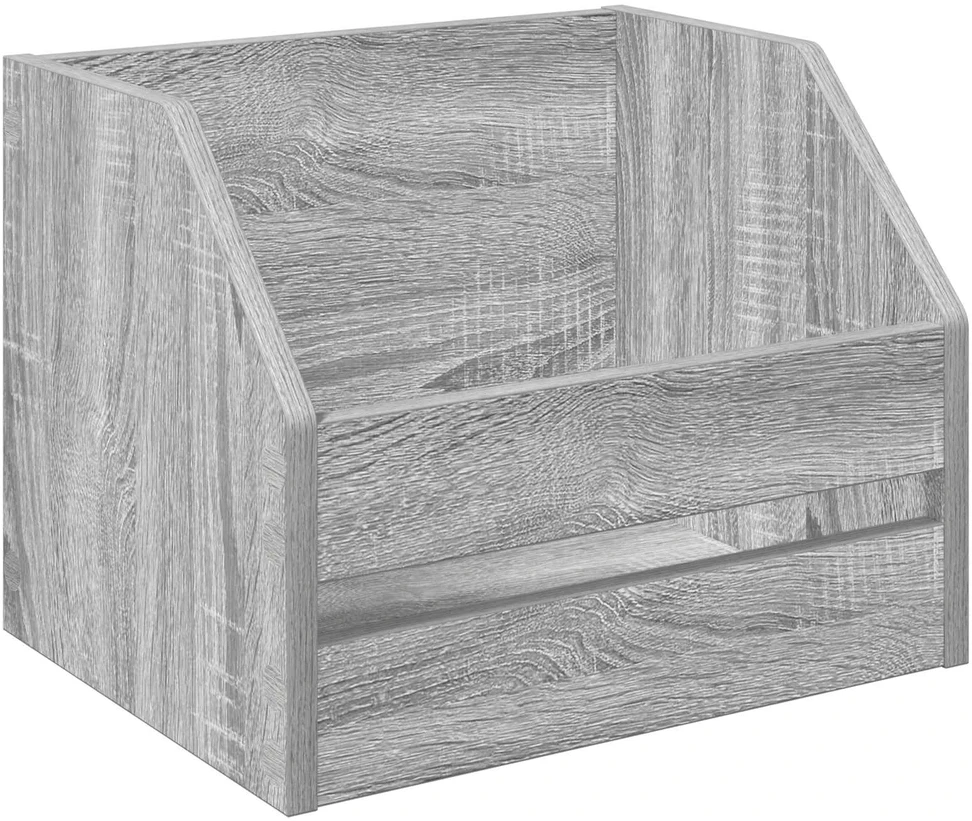 Vinilo albumų dėžė 2 vnt. Pilka Sonoma 38 x 30 x 29 cm