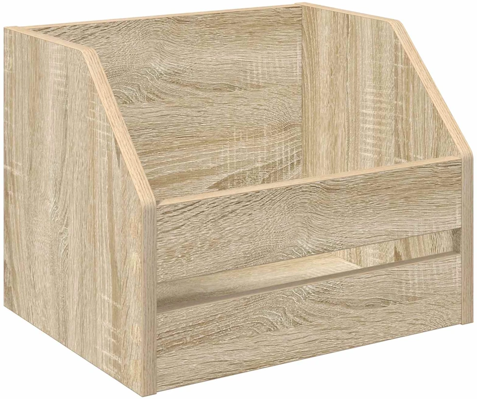 Vinilo albumų dėžė 2 vnt. Sonoma ąžuolas 38 x 30 x 29 cm
