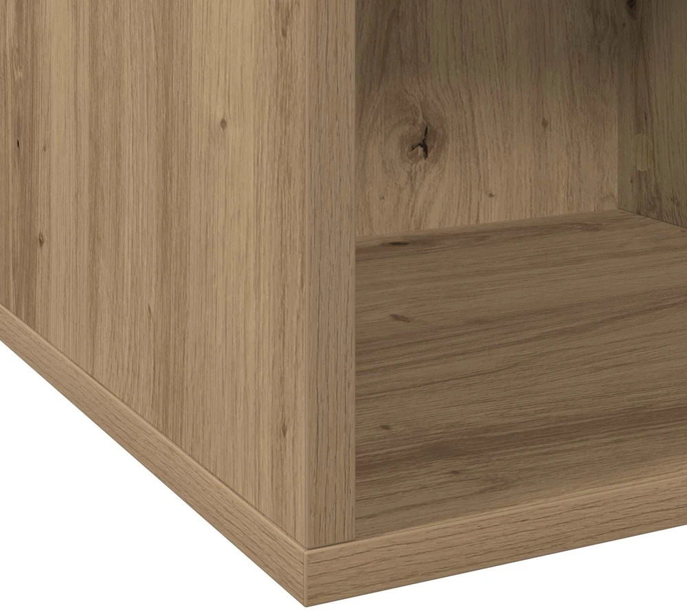 Vinilo albumų dėžė Artisano ąžuolo 37 x 36,5 x 38 cm