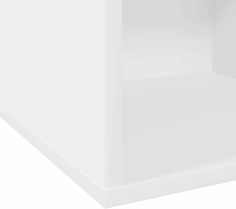 Vinilo albumų dėžė Balta 37 x 36,5 x 38 cm Apdirbta mediena