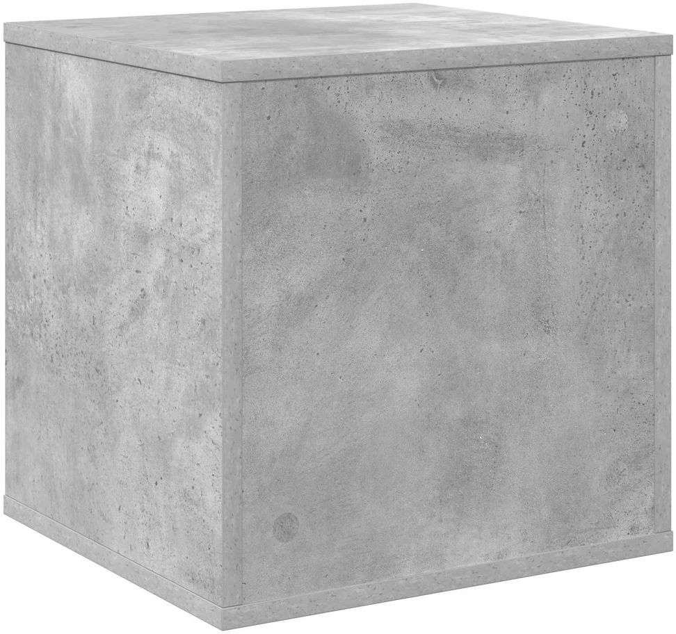 Vinilo albumų dėžė Betono pilka 37 x 36,5 x 38 cm