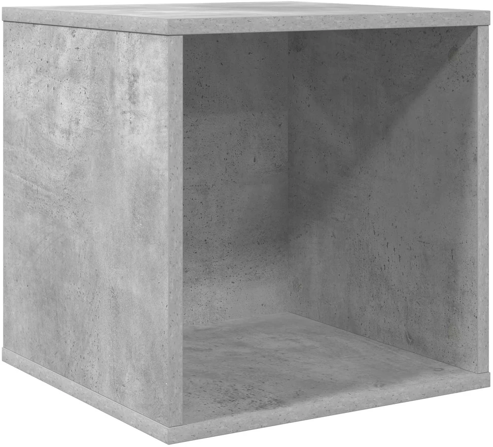 Vinilo albumų dėžė Betono pilka 37 x 36,5 x 38 cm