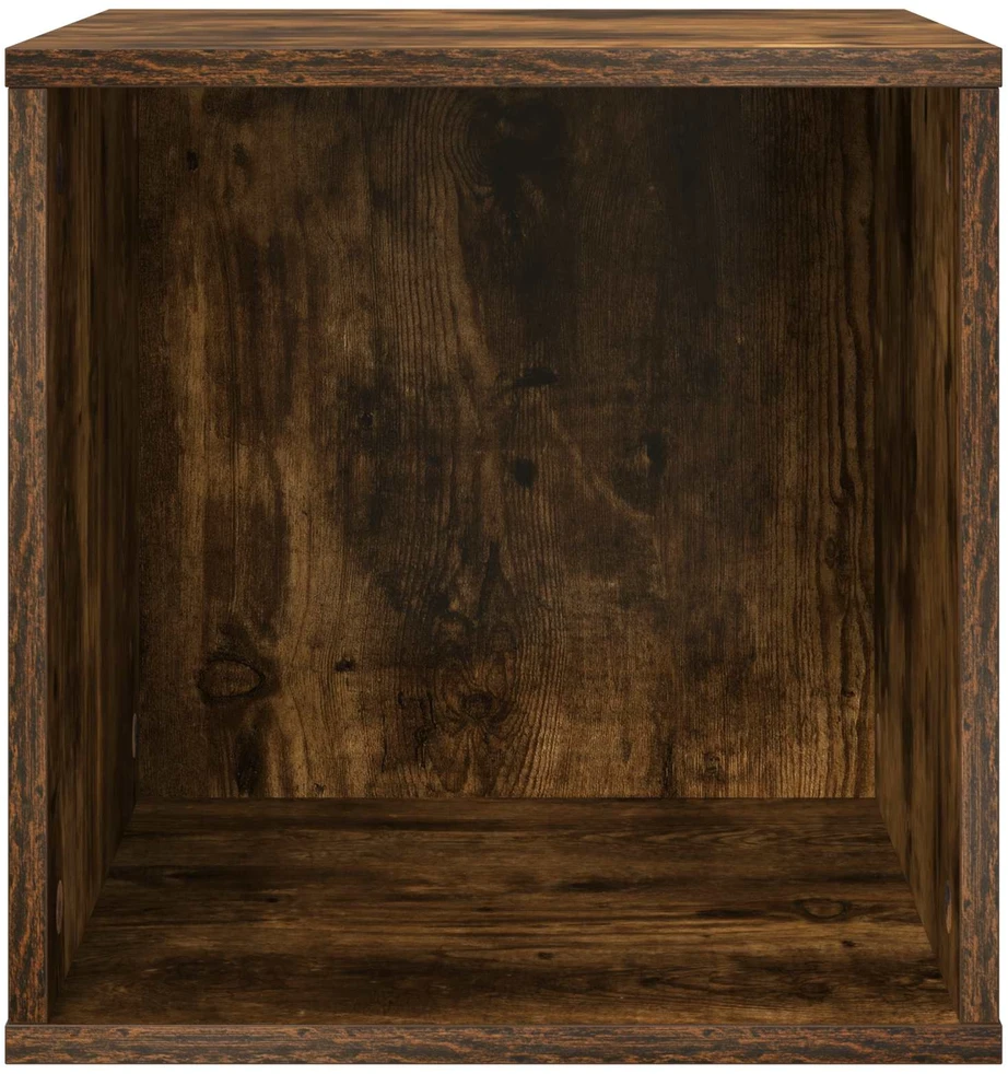 Vinilo albumų dėžė Dūminio ąžuolo 37 x 36,5 x 38 cm