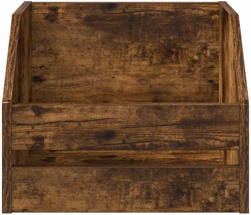 Vinilo albumų dėžė Dūminio ąžuolo 38 x 30 x 29 cm