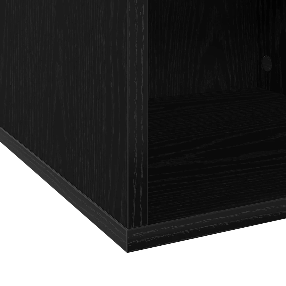 Vinilo albumų dėžė Juodojo ąžuolo 37 x 36,5 x 38 cm