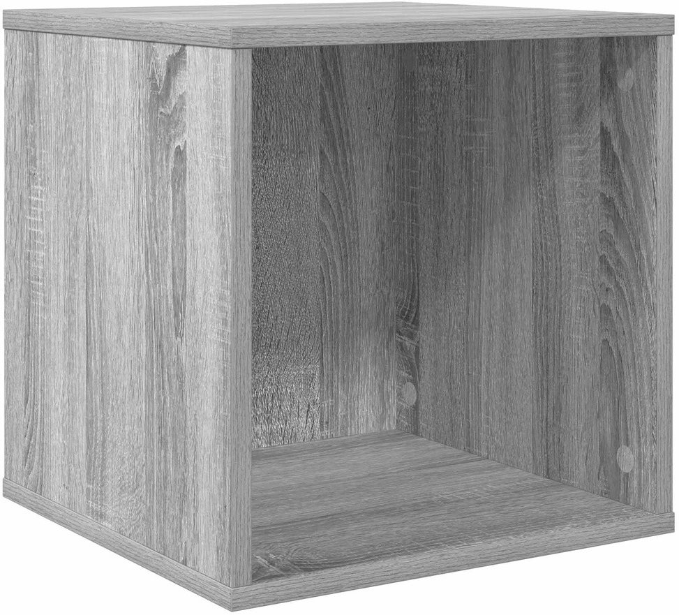 Vinilo albumų dėžė Pilka Sonoma 37 x 36,5 x 38 cm
