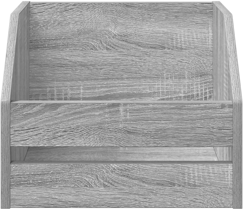 Vinilo albumų dėžė Pilka Sonoma 38 x 30 x 29 cm