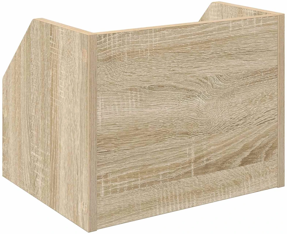 Vinilo albumų dėžė Sonoma ąžuolas 38 x 30 x 29 cm