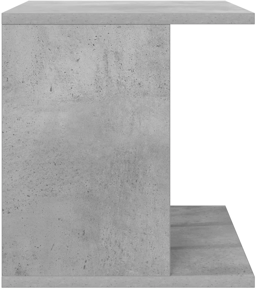 Vinilo įrašų saugojimas Betono pilka 42 x 33 x 36 cm