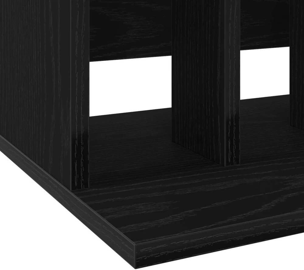 Vinilo įrašų saugojimas Juodojo ąžuolo 42 x 33 x 36 cm