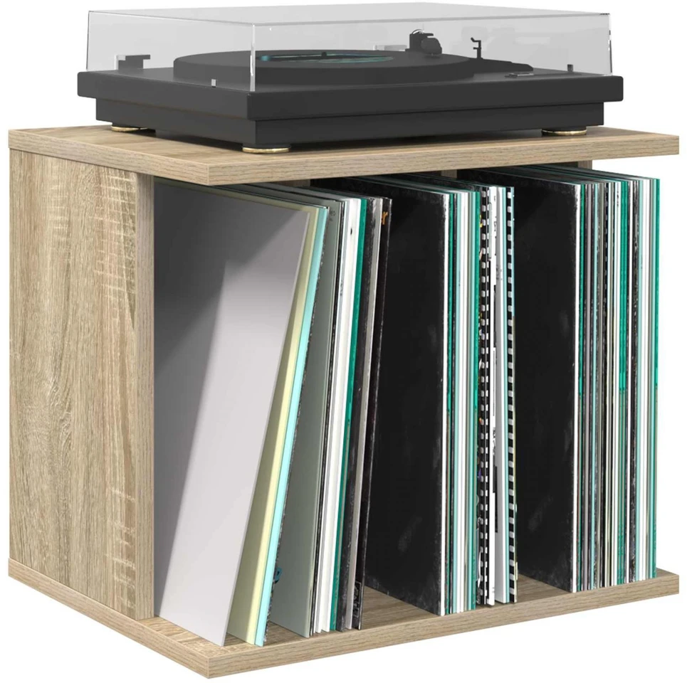 Vinilo įrašų saugojimas Sonoma ąžuolas 42 x 33 x 36 cm