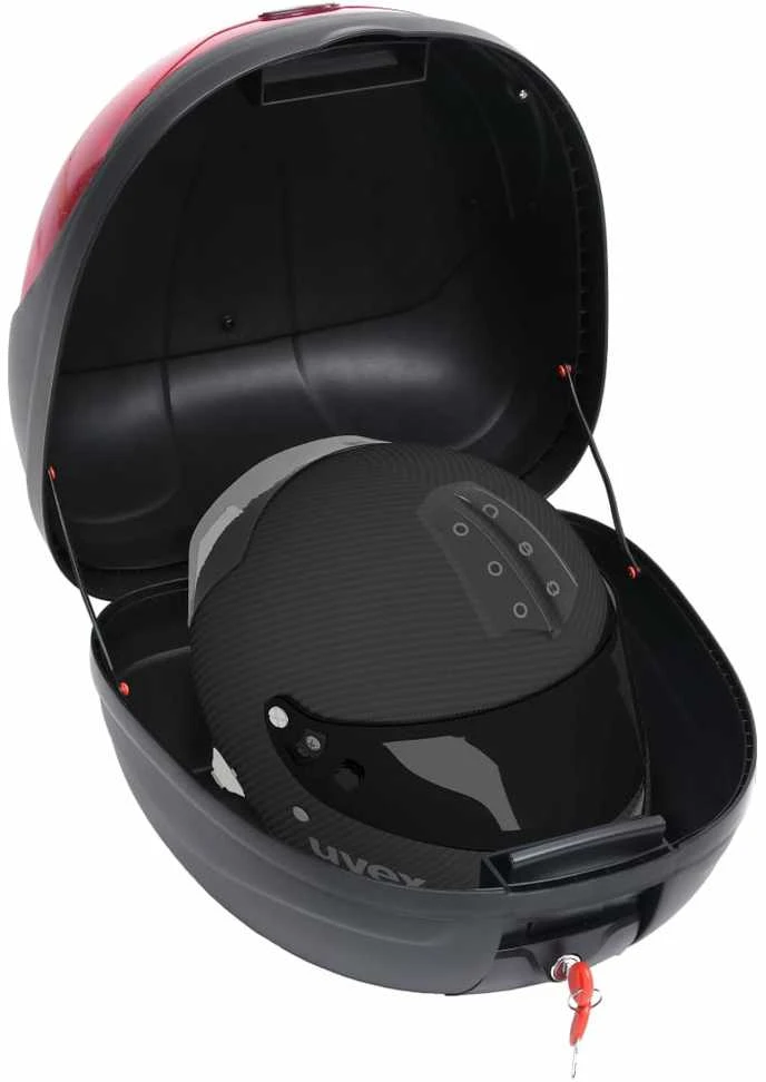 Viršuje tvirtinamas dėklas vienam motociklo šalmui, 35l