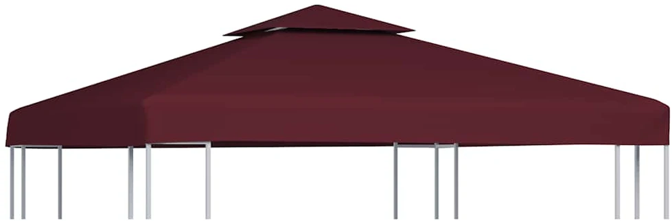 Viršutinis pavėsinės uždangalas, 2 aukštų, bordo, 310g/m², 3x3m