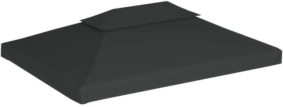 Viršutinis pavėsinės uždangalas, antracito, 310 g/m², 4x3m