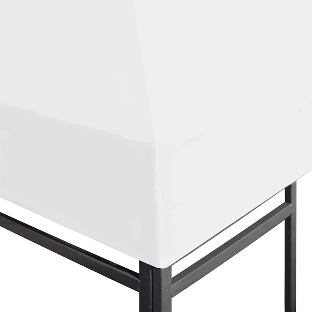 Viršutinis pavėsinės uždangalas, baltos spalvos, 3x3m, 270 g/m²