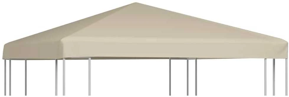 Viršutinis pavėsinės uždangalas, kreminis, 310g/m², 3x3m