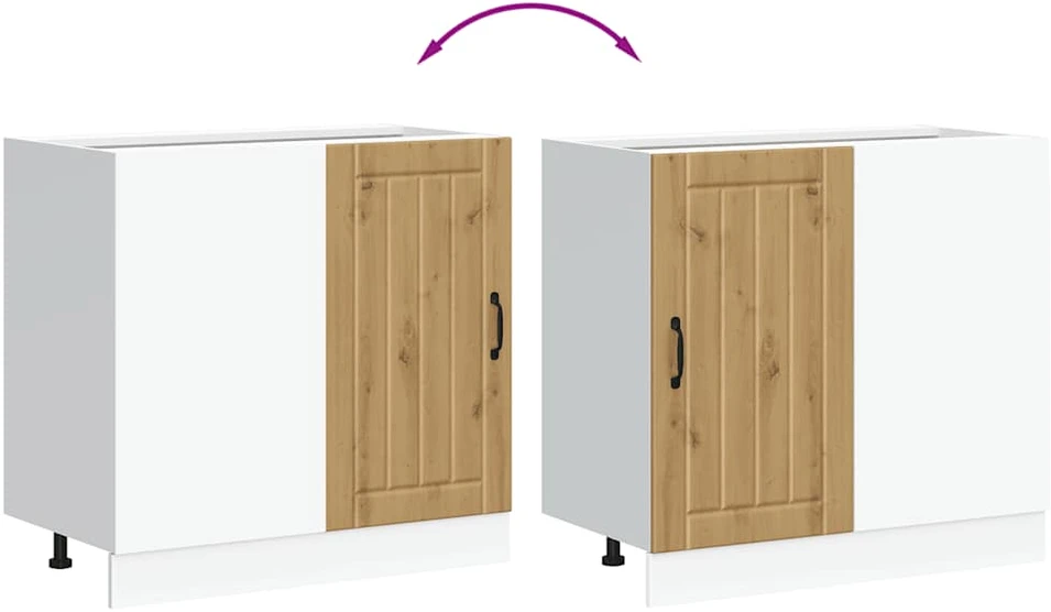 virtuvės apatinė spintelė "Lucca" Artisan Oak Engineered Wood